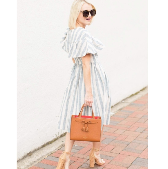 Rachel Parcell Santorini Ruffle Striped Dress - Picture 12 of 13
